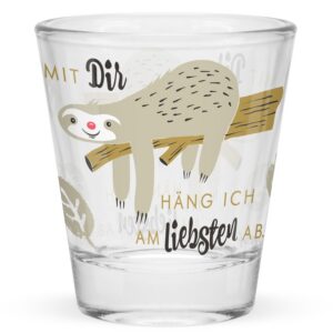 **HAPPYLIFE Faultier Schnapsglas 45177 Klirrresistent und praktisch für Jungen und Mädchen** | **HAPPYLIFE 45177 Schnap