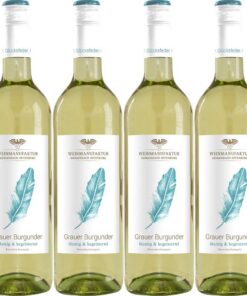 Weinmanufaktur Gengenbach Glücksfeder Grauer Burgunder Qualitätswein 2024 besondere Feinheit für Weinliebhaber bei Dinne