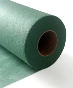 Hochzeitstischläufer, Tischband, 0.3 × 25M, 30g/㎡, Eukalyptus Grün, Einweg Vlies Stoffähnlich Tischdecke Rolle | Einweg