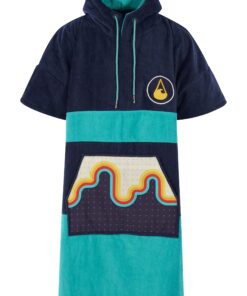 WAVE HAWAII Surfponcho Bluebow 100% Baumwolle für Surfen Strand 175-205 cm