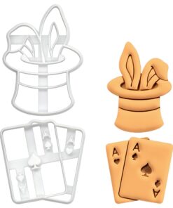 Bakerology Sat von Zaubershow Ausstechformen für Fondant und Keksteig - Ideal für Fachbaker und Amateure - Doppelte Ass-