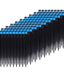 Glomora 100 Pack Black Blue ABS Drip Emitters - Hohe Präzision, 18cm Länge, 70L Stundengier, 1,25KG Druck, Ideal für Gar