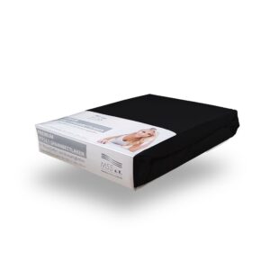 MSS Spannbetttuch Schwarz Boxspring- und Wasserbetten Baumwoll-Mischgewebe 200x200x200cm