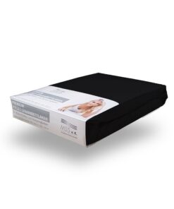 MSS Spannbetttuch Schwarz Boxspring- und Wasserbetten Baumwoll-Mischgewebe 200x200x200cm