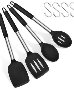 Herogo Kochlöffel Set, Silikon Küchenutensilien für professionelles Kochen,Ideal für die ganze Familie, 8 Stück, Edelsta