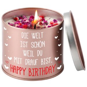 PRSTENLY Metall Kerze Geburtstagsgeschenk für Frauen Beste Freundin Mama Schwester Tochter