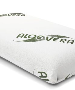 Siebenschläfer Orthopädisches Nackenstützkissen - Druckausgleichend,Visko-Gelschaum (Memory Foam), Aloe Vera Bezug, 70x4