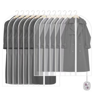 Peoueu Duftsäckchen Kleidersack, 12 Stück Anzugtasche, Mottensicherung für Brautkleid und Mäntel