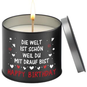 PRSTENLY Metall Kerze Geschenk für Männer Frauen