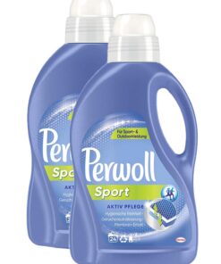 Perwoll Sport Aktiv Pflege Spezialwaschmittel für Sport- und Outdoorkleidung, hocheffektiver Reiniger, beschnittener Wäs