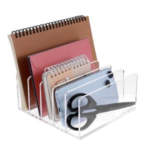 Acryl-Aktenordner transparent für Schreibtisch-Organizer und Dokumentaufbewahrung im Büro und Zuhause
