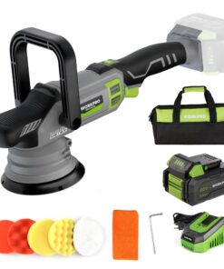 WORKPRO 20V Akku Poliermaschine für Auto und Böden mit 7 Geschwindigkeiten und Doppelter Wirkung