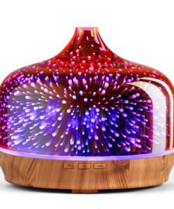 Porseme Aroma Diffuser Rosegold - Ultraschall Luftbefeuchter für Ätherische Öle 500ml - Haltbarkeit 15-21 Std. - Wohnrau