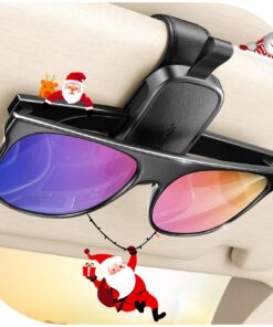JOYROOM Magnetischer Sonnenbrillenhalter für Auto (Universal Leder) - 2026 Upgrade, Perfect für jedem (Schwarz) JOYROO