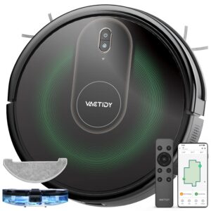 Vactidy Nimble T8 2 in 1 Saugroboter, 3000Pa Saugkraft, 120Min Laufzeit, Alexa & App & Siri, Staubsauger für Tierhaare,