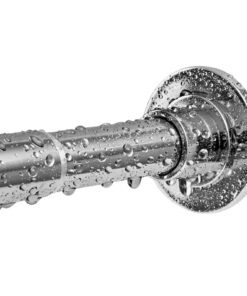 Duschvorhangstange ohne Bohren – verstellbar 74–231 cm, rostfrei & rutschfest, Silber