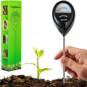 Suplong Feuchtigkeitsmesser für Pflanzen - Präzises Bodenfeuchtemesser für Garten, Innen & Außen Pflanzen, Rasen, Bauern