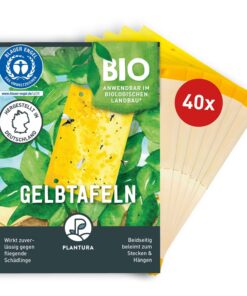 Plantura Gelbtafeln gegen Trauermücken & andere Fliegende Schädlinge,ideal für Haushalte mit Kindern, zur Einrichtung vo
