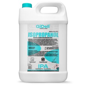 GiDeli Hochprozentiger Isopropylalkohol IPA 99,9% Reinigung von elektronischen Bauteilen - Reinigungsalkohol für Linsen