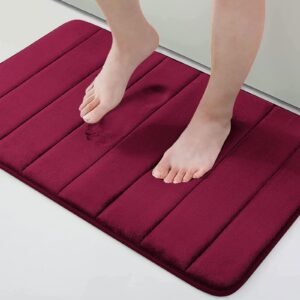 Homaxy Memory Foam Badezimmer Badteppich Saugfähige Rutschfester Badvorleger für Einbettbabys und Erwachsene - OEKO-TEX