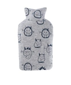 Hugo Frosch Öko-Wärmflasche Kinder 0,8l - geruchsneutrale & auslaufsichere Bettflasche - weicher Sweatbezug - Made in Ge