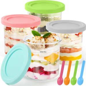 Ninja Shine Creami Behälter 4 Stück NC299 NC300 NC301 Spülmaschinenfest Ersatzbecher