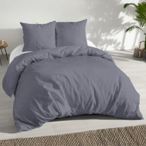 MALIKA® ÖkoTex Zertifiziert Bettwäsche 135x200 | Für Allergiker geeignet & modern & hochwertig