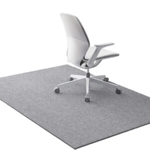 YFHT Bürostuhlmatte für Teppich und Hartholz - rutschfest, Teppichschutz-Stuhlmatte, Nicht kräuselnd - 35x47in, Teppichs