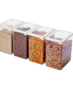 SmartStore Vorratsdosen 3,5L 4er Set BPA-frei Stapelbar Spülmaschinenfest