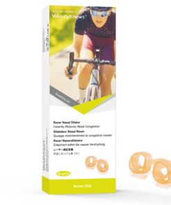 WoodyKnows Racer Nasendilatator, verbessert Luftstrom beim Sport, hilft bei verstopfter Nase (XS/S/M/L) WoodyKnows Rac