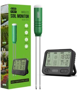 Dr.meter Bodenfeuchtigkeitsmesser für Pflanzen LCD Display Garten Rasen Topfpflanzen