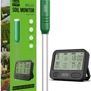 Dr.meter Bodenfeuchtigkeitsmesser für Pflanzen LCD Display Garten Rasen Topfpflanzen