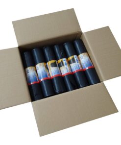 Hossi's Wholesale 150 Liter Reißfeste Müllsäcke für Umzüge & Hausabfälle - extra starke 77my Schwerlastsäcke (12 Rolle x