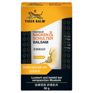 TIGER BALM® NACKEN & SCHULTER BALSAM - Pflegender Balsam für Verspannungen im Nacken & Schultern, leicht absorbierte Cre
