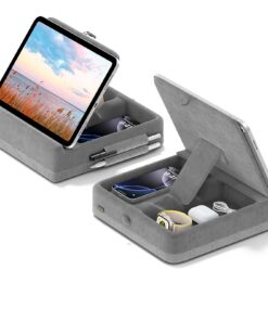 KDD Tablet Kissen Halter Grau Kompatibel iPad Pro Air Mini Bücher Telefon Tablet 4-13" Faltbar Bett Stylus Halterung