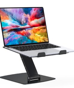 Ergonomischer Glanceh Laptop Ständer Höhenverstellbar für Schreibtisch undNotebook Tragbar, Faltbarer Bücherständer Alum