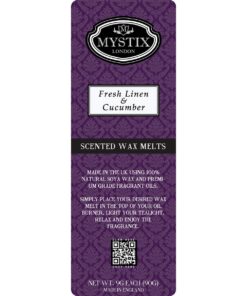 Mystix Fresh Linen & Cucumber Wax Melt für Entspannung x 5 x 90g