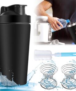 Edelstahl Protein Shaker, 900ml mit BlenderBall für Fitness professionnel Blackburn Pulitzer