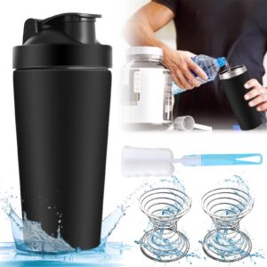 Edelstahl Protein Shaker, 900ml mit BlenderBall für Fitness professionnel Blackburn Pulitzer