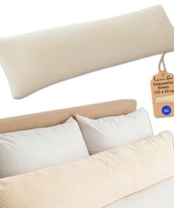 Spielbedarf seitenschläferkissen atmungsaktiv baumwolle cord beige schwanger stillen