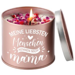 PRSTENLY Geburtstagsgeschenk für Mama Lavendel Duftkerze von Tochter Sohn