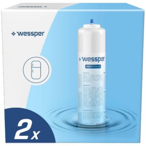 Wessper Wasser Filter für Kühlschrank - Samsung Kompatibel - 2er Pack Wessper Kühlschrank Wasserfilter DA29-10105J Ers