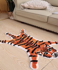Tigerförmige rutschfestes Badematte für Badezimmer und Spielzimmer (orange, 55.9x86.4 cm) Tigerförmige rutschfestes Ba