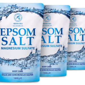 Epsom-Salz Badesalz 3kg - Konzentrierte Magnesiumquelle - Entspannung & Entgiftung - für Gute Schlafqualität -körperpfle