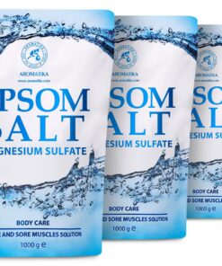 Epsom-Salz Badesalz 3kg - Konzentrierte Magnesiumquelle - Entspannung & Entgiftung - für Gute Schlafqualität -körperpfle
