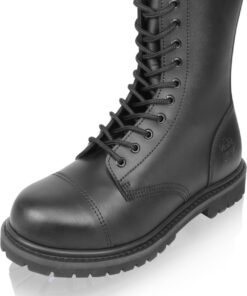 Gear Walk Ranger Lederstiefel für Berufsschuhe Schutz-Farbe 10 Loch Größe 37 EU | Gear Walk Ranger Lederstiefel mit Sta