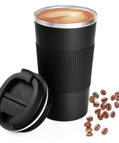 Breteil 500ml Vakuum Thermobecher für Kaffee und Tee Isolierbecher doppelwandig isoliert