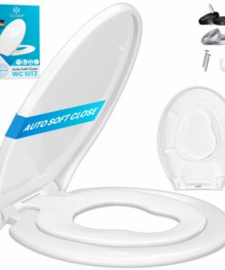 Kesser® WC Sitz Absenkautomatik Quick-Release Softclose einfache Montage Klodeckel Duroplast Edelstahl Befestigung Kinde