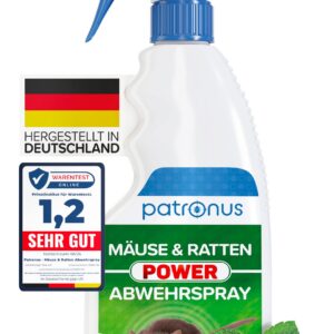 Hochwirksames Ratten & Mäuse Abwehr-Spray [250ml] Pfefferminzöl zum Mäusen vertreiben, Haus & Garten, dauerhaft effektiv