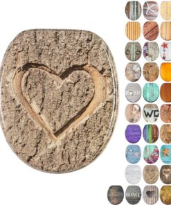 Sanilo WC Sitz True Love ohne Absenkautomatik + hochwertige Holz Toilettendeckel + stabile Qualität